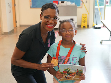 Student with Mary Wineberg